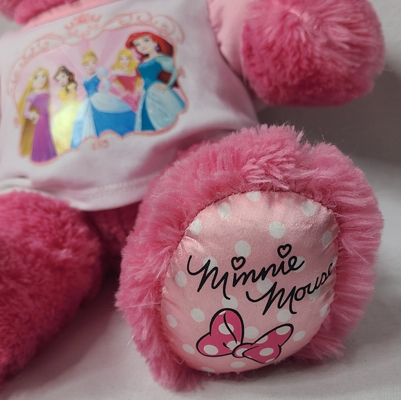 Build a Bear Disney Minnie Mouse Polka Dot Pink Bow 17" Plush with Shirt 2014 - Picture 2 of 9